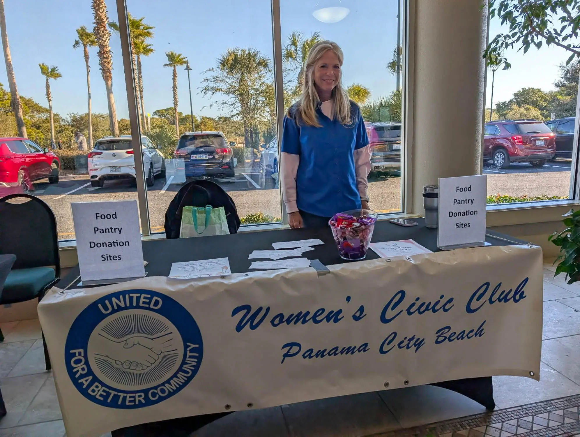 Women’s Civic Club members participating in Winter Appreciation Days at Boardwalk Beach Resort in Panama City Beach.